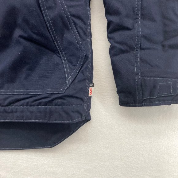 Carhartt Men's Navy Fire Resistant Full Swing Jacket Duck Coat 102182-410 M NWT - Picture 4 of 14